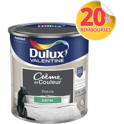 Dulux Valentine - Peinture Crème De Couleur Satin Poivre 0,5 l