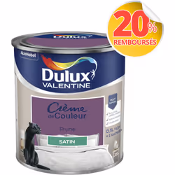 LIVRAISON OFFERTE DES 39€ D’ACHAT ET RETOUR GRATUIT ! Dulux Valentine Crème de couleur : La peinture Dulux Valentine Crème de ...