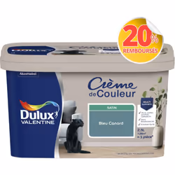 LIVRAISON OFFERTE DES 39€ D’ACHAT ET RETOUR GRATUIT ! Dulux Valentine Crème de couleur : La peinture Dulux Valentine Crème de ...