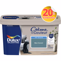 LIVRAISON OFFERTE DES 39€ D’ACHAT ET RETOUR GRATUIT ! Dulux Valentine Crème de couleur : La peinture Dulux Valentine Crème de ...