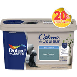 Peinture Crème De Couleur Mat Bleu Canard 2,5 L - Dulux Valentine