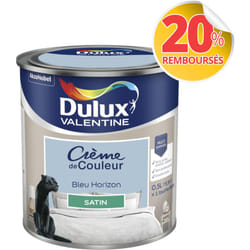 Dulux Valentine - Peinture Crème De Couleur Satin Bleu Horizon 0,5 l