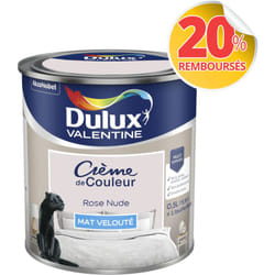 Dulux Valentine - Peinture Crème De Couleur Mat Rose Nude 0,5 l