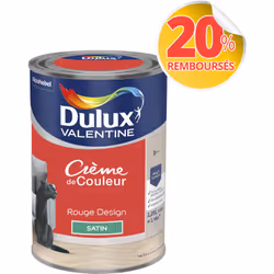 LIVRAISON OFFERTE DES 39€ D’ACHAT ET RETOUR GRATUIT ! Dulux Valentine Crème de couleur : La peinture Dulux Valentine Crème de ...
