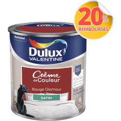 LIVRAISON OFFERTE DES 39€ D’ACHAT ET RETOUR GRATUIT ! Dulux Valentine Crème de couleur : La peinture Dulux Valentine Crème de ...