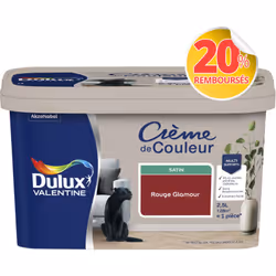 LIVRAISON OFFERTE DES 39€ D’ACHAT ET RETOUR GRATUIT ! Dulux Valentine Crème de couleur : La peinture Dulux Valentine Crème de ...