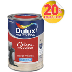 Dulux Valentine - Peinture Crème De Couleur Mat Rouge Madras 1,25 l