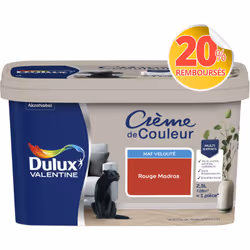 LIVRAISON OFFERTE DES 39€ D’ACHAT ET RETOUR GRATUIT ! Dulux Valentine Crème de couleur : La peinture Dulux Valentine Crème de ...