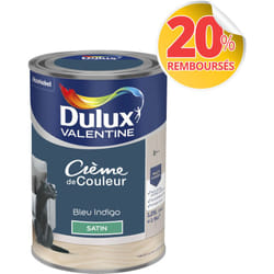 Dulux Valentine - Peinture Crème De Couleur Satin Bleu Indigo 1,25 l