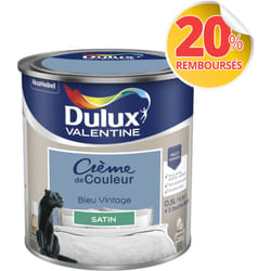 Peinture Crème De Couleur Satin Bleu Vintage 0,5 L - Dulux Valentine
