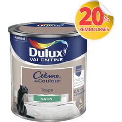 Dulux Valentine - Peinture Crème De Couleur Satin Taupe 0,5 l