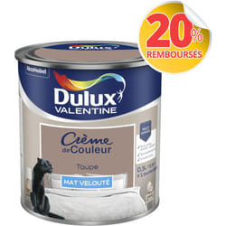 Dulux Valentine - Peinture Crème De Couleur Mat Taupe 0,5 l