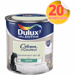 LIVRAISON OFFERTE DES 39€ D’ACHAT ET RETOUR GRATUIT ! Dulux Valentine Crème de couleur : La peinture Dulux Valentine Crème de ...