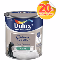 LIVRAISON OFFERTE DES 39€ D’ACHAT ET RETOUR GRATUIT ! Dulux Valentine Crème de couleur : La peinture Dulux Valentine Crème de ...