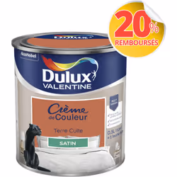 LIVRAISON OFFERTE DES 39€ D’ACHAT ET RETOUR GRATUIT ! Dulux Valentine Crème de couleur : La peinture Dulux Valentine Crème de ...