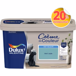 LIVRAISON OFFERTE DES 39€ D’ACHAT ET RETOUR GRATUIT ! Dulux Valentine Crème de couleur : La peinture Dulux Valentine Crème de ...