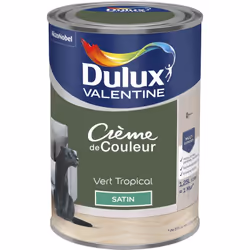 LIVRAISON OFFERTE DES 39€ D’ACHAT ET RETOUR GRATUIT ! Dulux Valentine Crème de couleur : La peinture Dulux Valentine Crème de ...