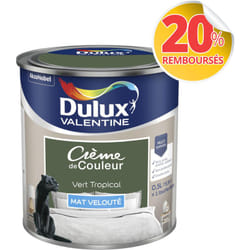 Dulux Valentine - Peinture Crème De Couleur Mat Vert Tropical 0,5 l