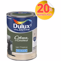 LIVRAISON OFFERTE DES 39€ D’ACHAT ET RETOUR GRATUIT ! Dulux Valentine Crème de couleur : La peinture Dulux Valentine Crème de ...