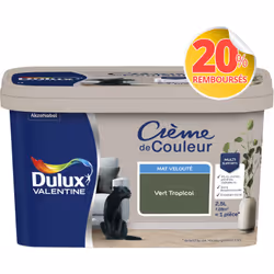 LIVRAISON OFFERTE DES 39€ D’ACHAT ET RETOUR GRATUIT ! Dulux Valentine Crème de couleur : La peinture Dulux Valentine Crème de ...