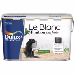 LIVRAISON OFFERTE DES 39€ D’ACHAT ET RETOUR GRATUIT ! Dulux Valentine Le Blanc Finition Parfaite Blanc Satin : Le Blanc Finit ...