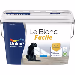 LIVRAISON OFFERTE DES 39€ D’ACHAT ET RETOUR GRATUIT ! Dulux Valentine Le Blanc Facile Mat : Le Blanc Facile est la peinture i ...