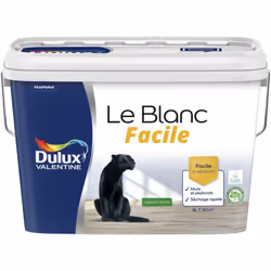 LIVRAISON OFFERTE DES 39€ D’ACHAT ET RETOUR GRATUIT ! Dulux Valentine Le Blanc Facile Satin : Le Blanc Facile est la peinture ...