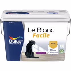 LIVRAISON OFFERTE DES 39€ D’ACHAT ET RETOUR GRATUIT ! Dulux Valentine Le Blanc Facile Velours : Le Blanc Facile est la peintu ...
