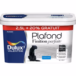 LIVRAISON OFFERTE DES 39€ D’ACHAT ET RETOUR GRATUIT ! Dulux Valentine Plafond Finition Parfaite est la peinture pour plafonds ...