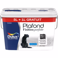 LIVRAISON OFFERTE DES 39€ D’ACHAT ET RETOUR GRATUIT ! Dulux Valentine Plafond Finition Parfaite est la peinture pour plafonds ...