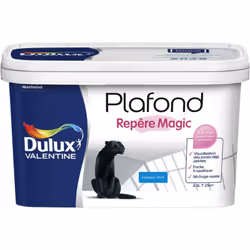 LIVRAISON OFFERTE DES 39€ D’ACHAT ET RETOUR GRATUIT ! Dulux Valentine Plafond Repère Magic est la peinture parfaitement adapt ...