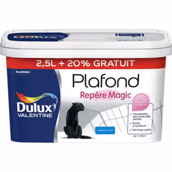 LIVRAISON OFFERTE DES 39€ D’ACHAT ET RETOUR GRATUIT ! Dulux Valentine Plafond Repère Magic est la peinture parfaitement adapt ...