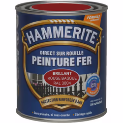LIVRAISON OFFERTE DES 39€ D’ACHAT ET RETOUR GRATUIT ! Hammerite Peinture antirouille Laque Brillante : Grâce à notre technolo ...