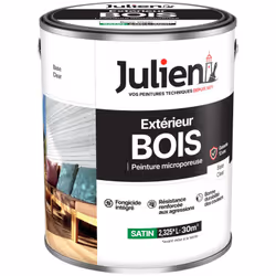 La peinture Bois Microporeuse satinée en phase solvantée pour bois extérieur est haute résistance aux intempéries et aux U.V. ...