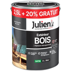 Julien - Peinture Extérieure Bois Microporeuse 2.5l +20% Gratuit
