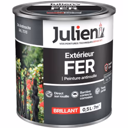 LIVRAISON OFFERTE DES 39€ D’ACHAT ET RETOUR GRATUIT ! Julien Fer Anti-Rouille : La peinture Fer Extérieur Julien protège dura ...