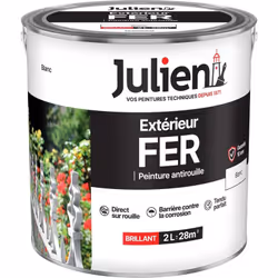LIVRAISON OFFERTE DES 39€ D’ACHAT ET RETOUR GRATUIT ! Julien Fer Anti-Rouille : La peinture Fer Extérieur Julien protège dura ...