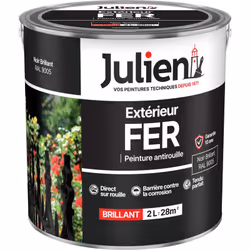 LIVRAISON OFFERTE DES 39€ D’ACHAT ET RETOUR GRATUIT ! Julien Fer Anti-Rouille : La peinture Fer Extérieur Julien protège dura ...