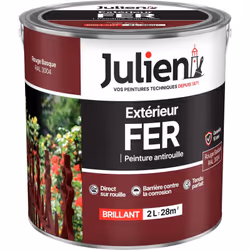 LIVRAISON OFFERTE DES 39€ D’ACHAT ET RETOUR GRATUIT ! Julien Fer Anti-Rouille : La peinture Fer Extérieur Julien protège dura ...