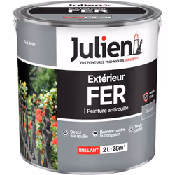 LIVRAISON OFFERTE DES 39€ D’ACHAT ET RETOUR GRATUIT ! Julien Fer Anti-Rouille : La peinture Fer Extérieur Julien protège dura ...