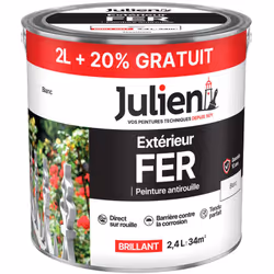 Peinture brillante en phase solvantée pour surfaces métalliques extérieur. Haute résistance aux intempéries et aux UV. Applic ...