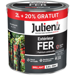Julien - peinture extérieur fer antirouille 2l+20%gratuit