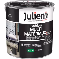 LIVRAISON OFFERTE DES 39€ D’ACHAT ET RETOUR GRATUIT ! Julien Multi-Matériaux : La peinture Multi-matériaux Extérieur Julien p ...