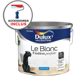 Peinture + accessoires Finition Parfaite Dulux Valentine Mat Blanc 10 l