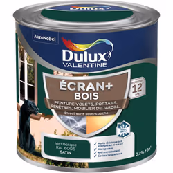 LIVRAISON OFFERTE DES 39€ D’ACHAT ET RETOUR GRATUIT ! Dulux Valentine ECRAN+ Bois : Sa formule microporeuse et son film flexi ...