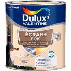 LIVRAISON OFFERTE DES 39€ D’ACHAT ET RETOUR GRATUIT ! Dulux Valentine ECRAN+ Bois : Sa formule microporeuse et son film flexi ...