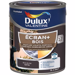 LIVRAISON OFFERTE DES 39€ D’ACHAT ET RETOUR GRATUIT ! Dulux Valentine ECRAN+ Bois : Sa formule microporeuse et son film flexi ...
