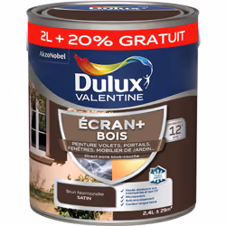 LIVRAISON OFFERTE DES 39€ D’ACHAT ET RETOUR GRATUIT ! Dulux Valentine ECRAN+ Bois : Sa formule microporeuse et son film flexi ...