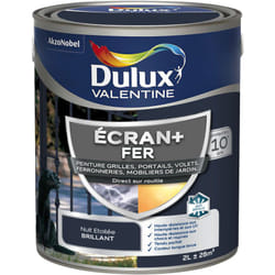 Dulux Valentine - ecran+ fer brillant - Peinture pour fer intérieur/extérieur - Grilles, portails, volets, ferroneries, mobiliers de jardin - Nuit