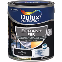 LIVRAISON OFFERTE DES 39€ D’ACHAT ET RETOUR GRATUIT ! Dulux Valentine Peinture ECRAN+ Fer Mat : ECRAN+ FER protège et sublime ...